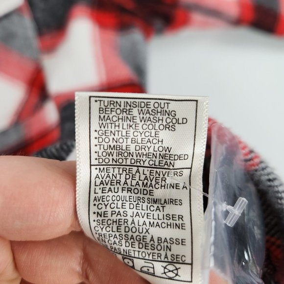BB Dakota Shirt Jacket Womens XXL Red White Buffalo Plaid Steve Madden Shacket - Picture 8 of 11